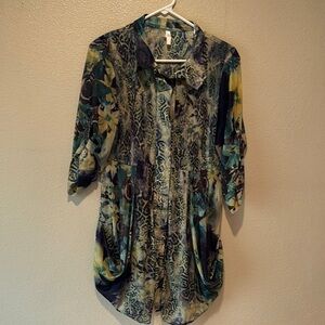 Floral Print Women's Blouse